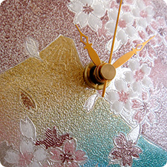 飾り時計〜富士桜